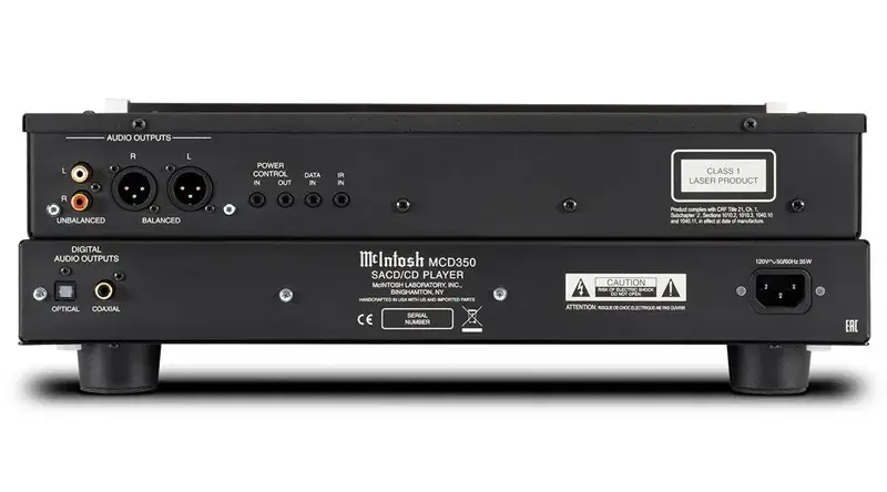 Mặt sau của Đầu SACD/CD McIntosh MCD350