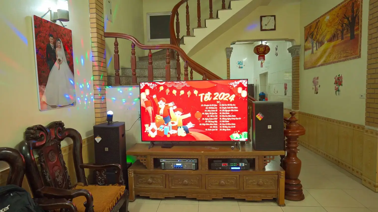 Mặt trước của Dàn karaoke DT TT209