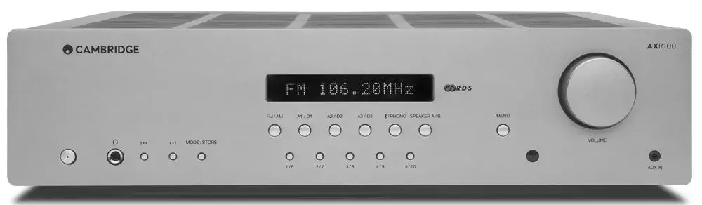 Mặt trước của Amply Cambridge Audio AXR100