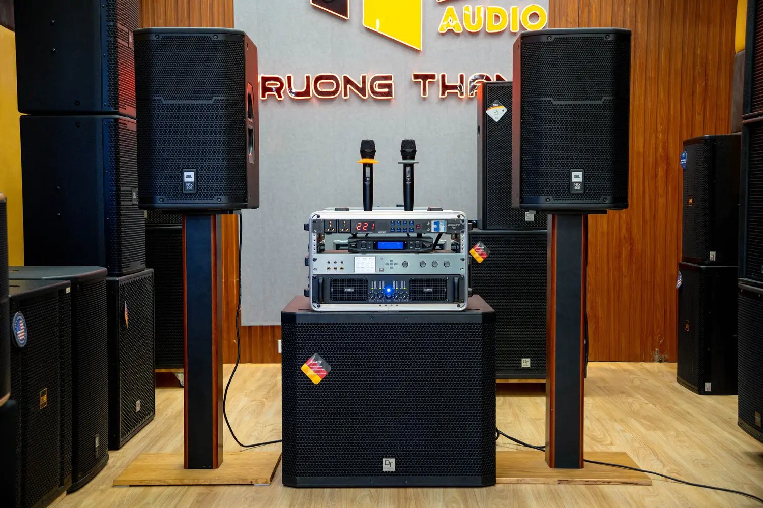 Ảnh sản phẩm Dàn Karaoke JBL TT202: (JBL PRX 412M, Vatasa T10, Vatasa V8Pro, Vatasa VA-4600, DT Delta118, Vatasa P9 Pro) 1