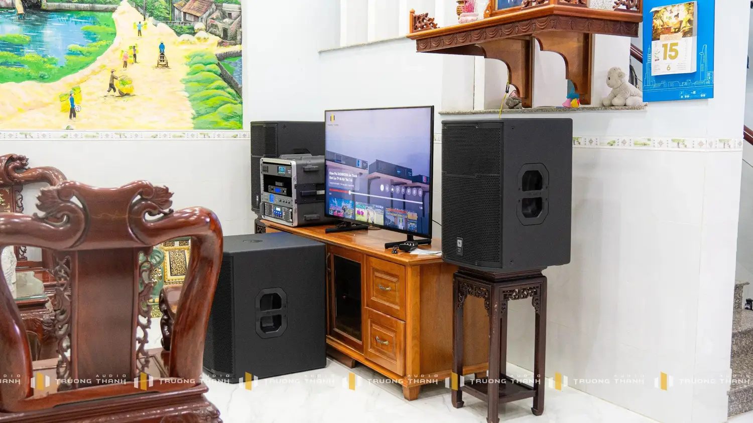 Ảnh sản phẩm Dàn karaoke JBL TT305: (JBL PRX 415M, Vatasa T10, Vatasa V8Pro, DT Lion406, JBL PRX 418S, Vatasa P9 Limited) 3