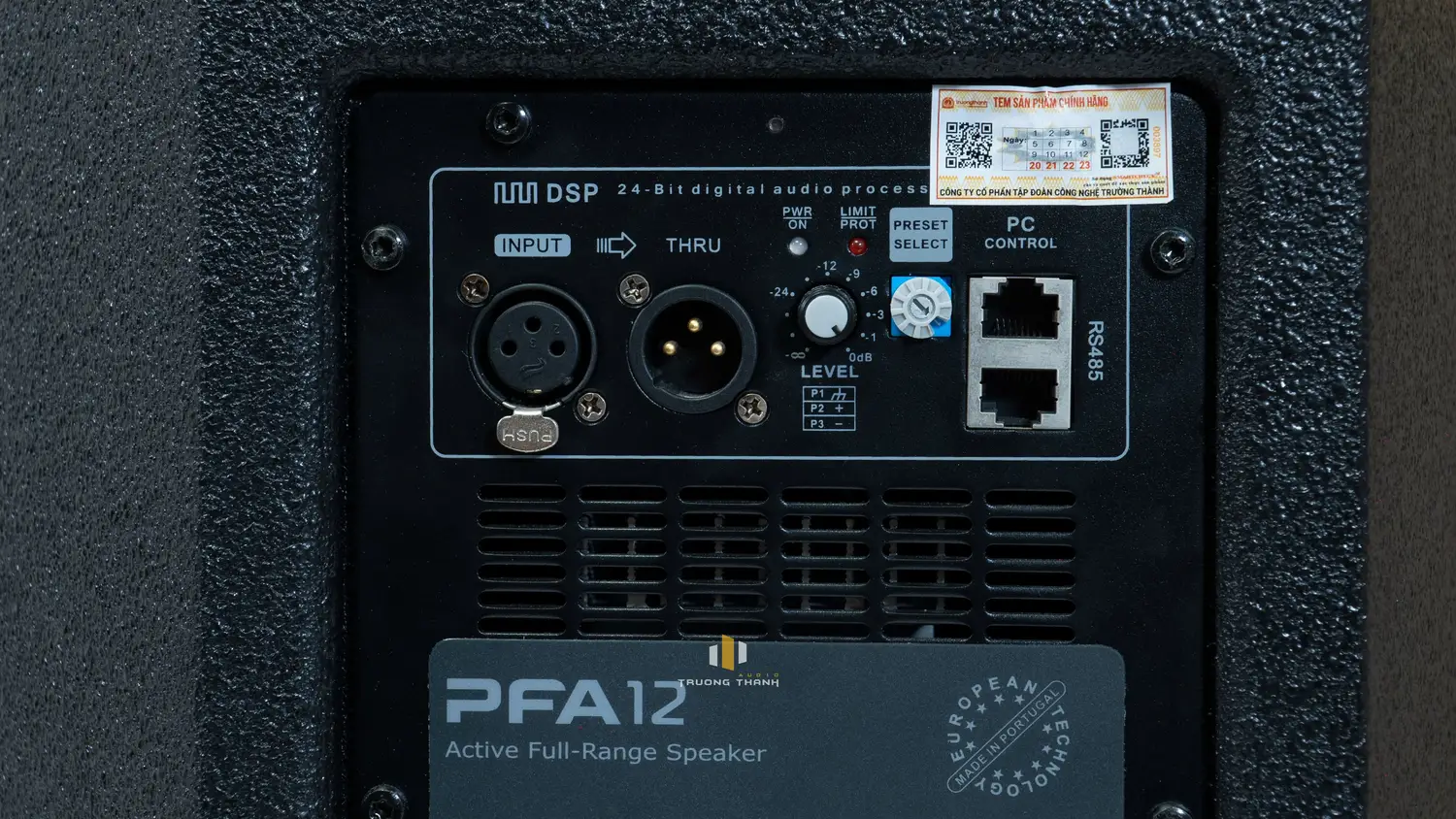 Cổng kết nối của Loa Next Proaudio PFA12