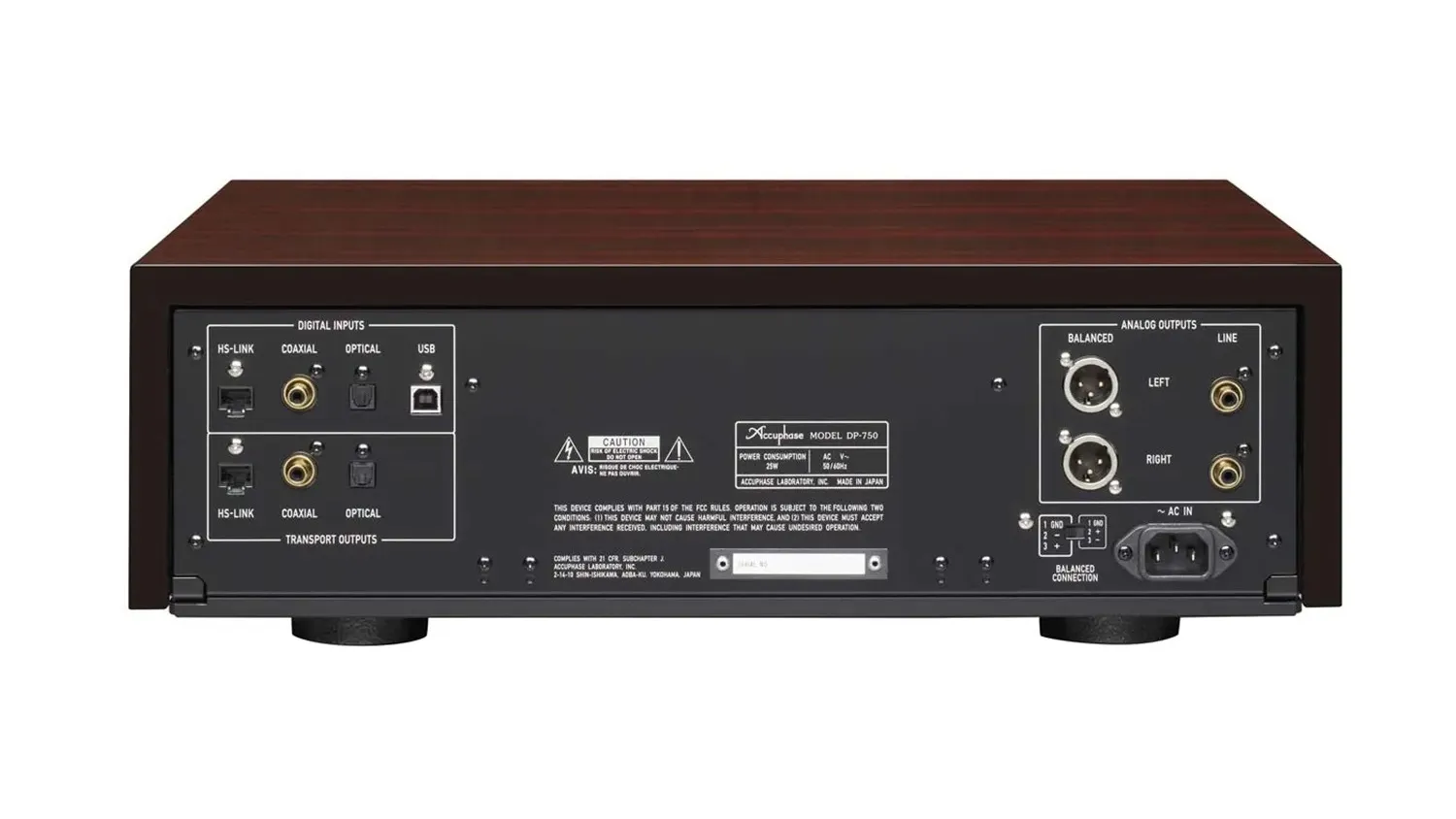 Mặt sau của Đầu CD Accuphase DP-750
