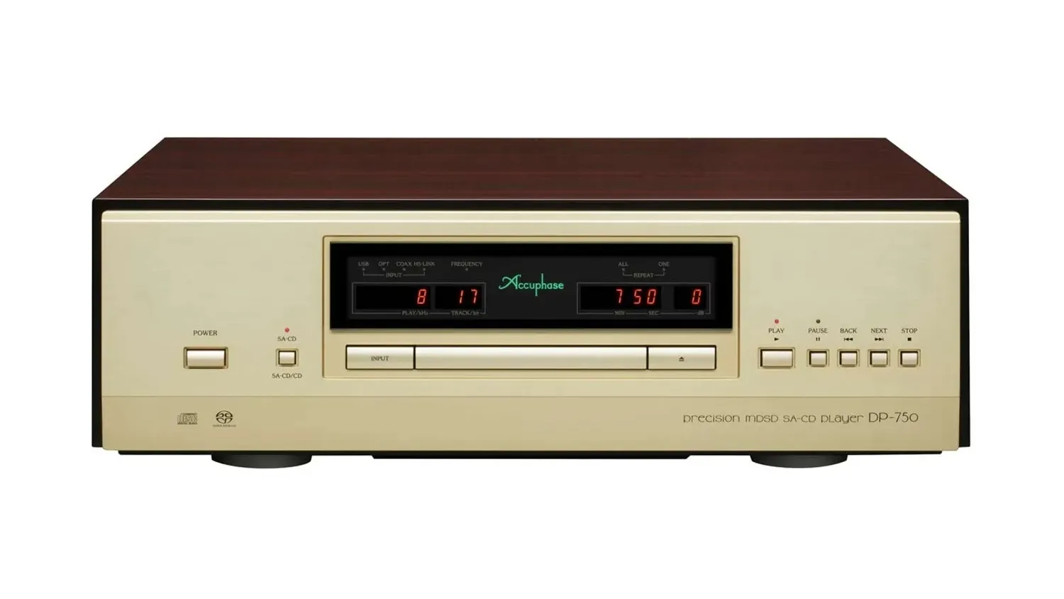 Mặt trước của Đầu CD Accuphase DP-750