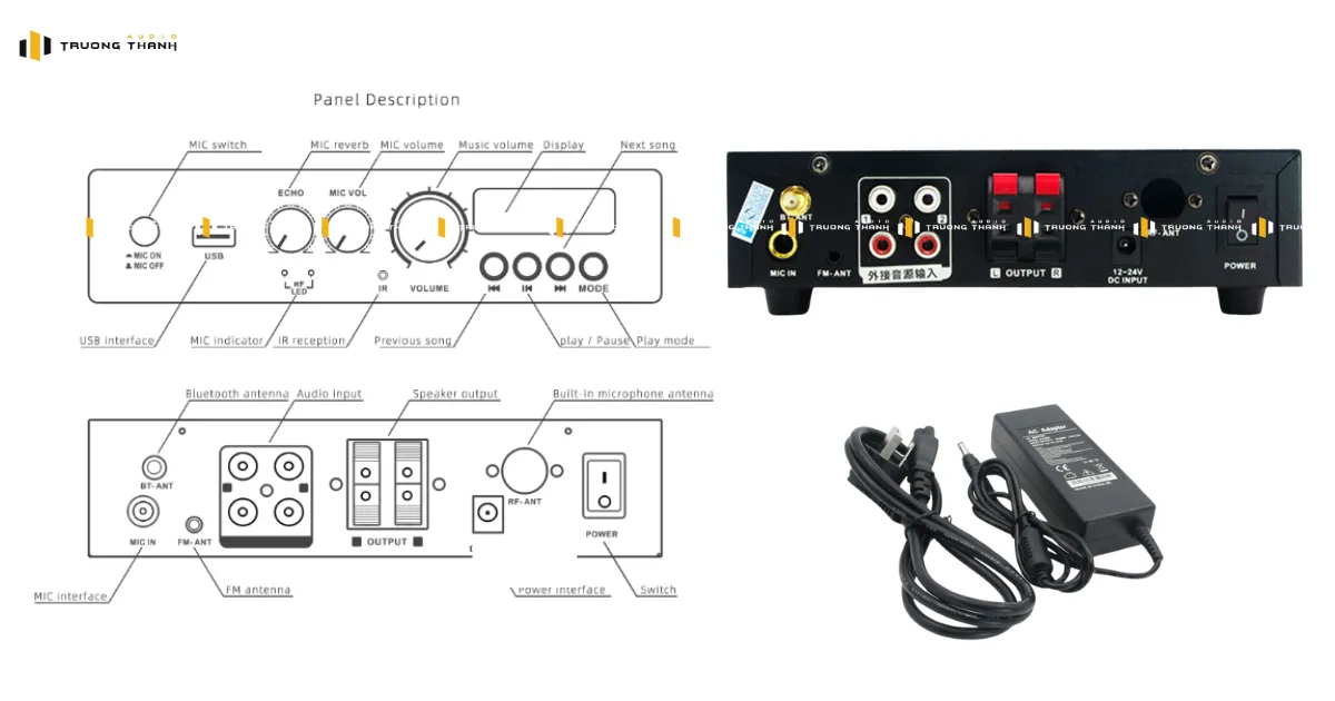 Cấu tạo chi tiết của Amply TL-3030