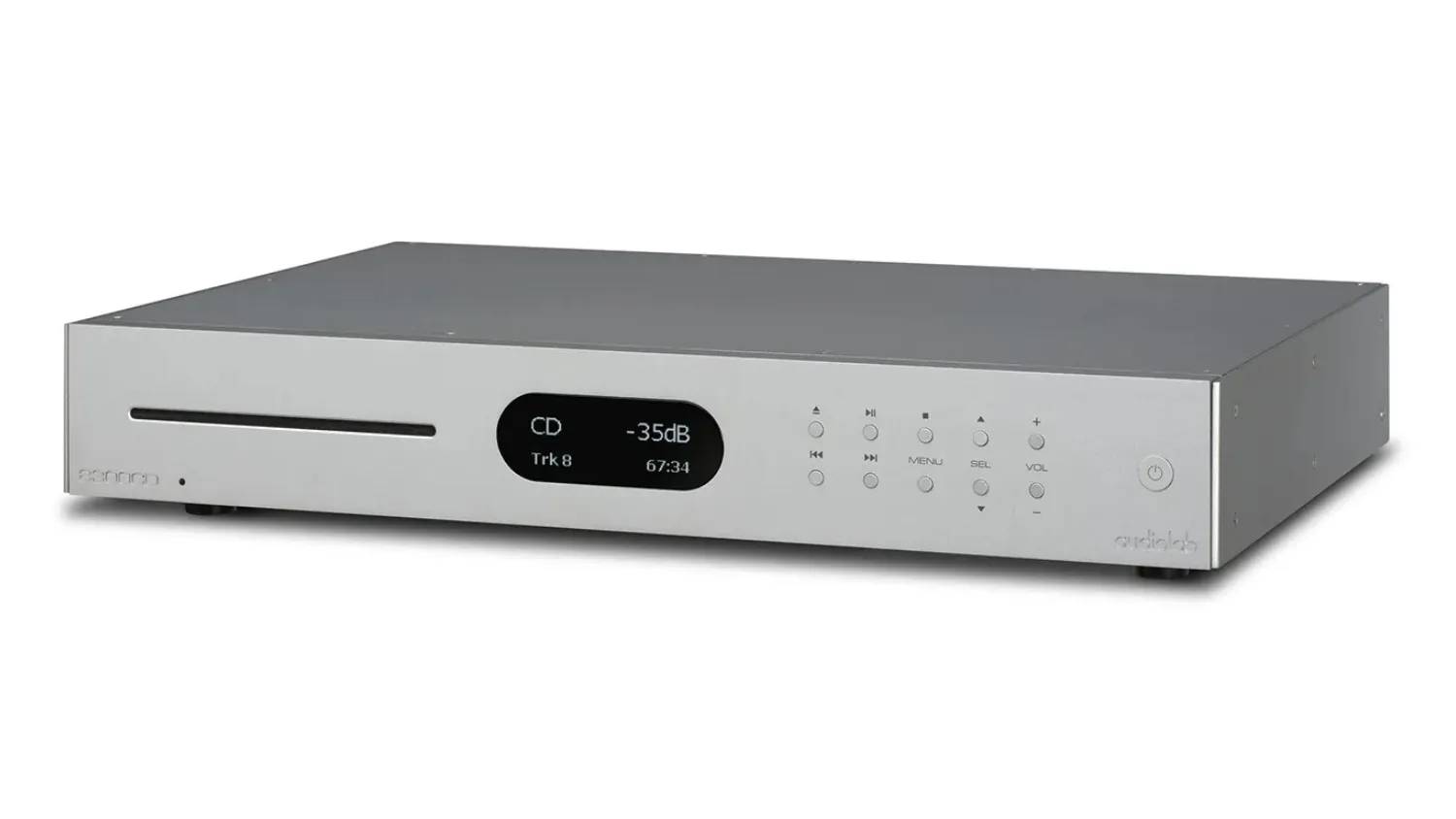 Mặt bên của Đầu CD Audiolab 8300CD màu trắng