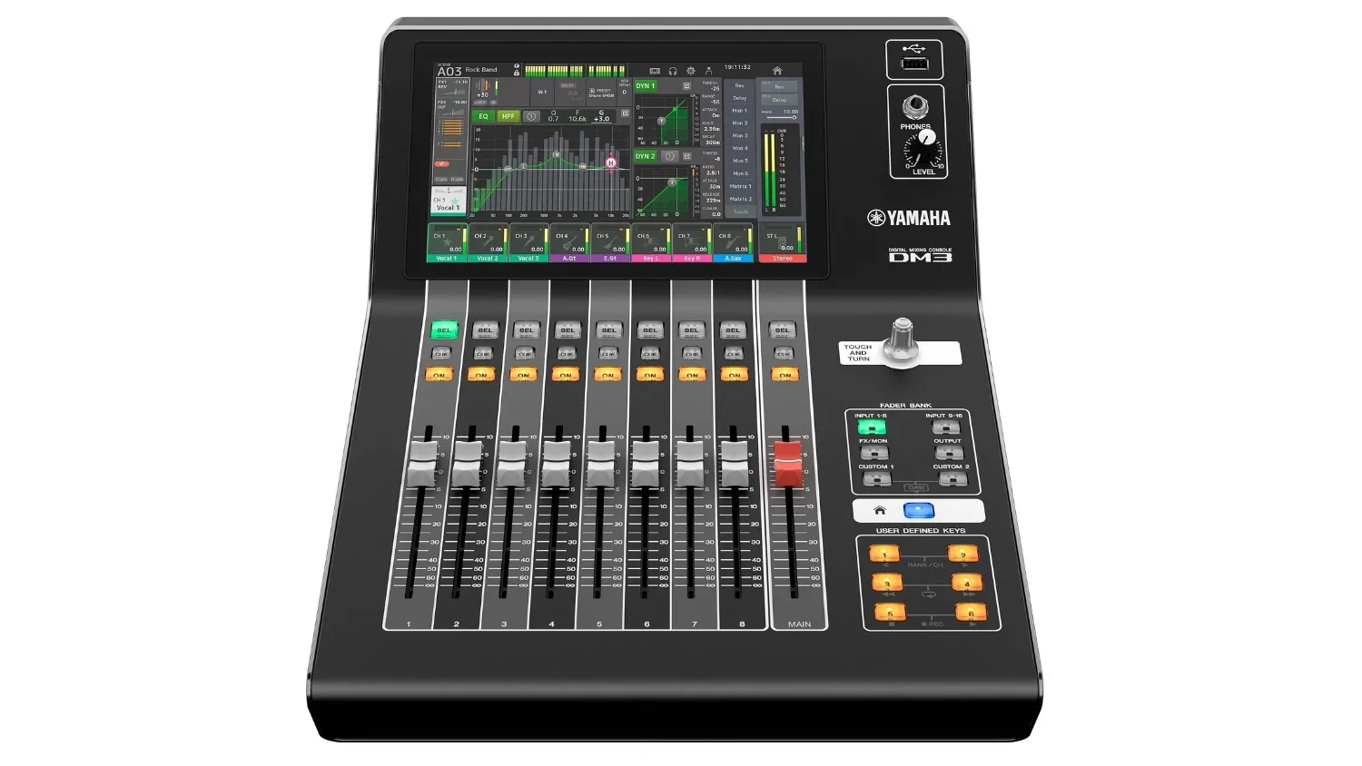 Mặt trước Bàn mixer Yamaha DM3S