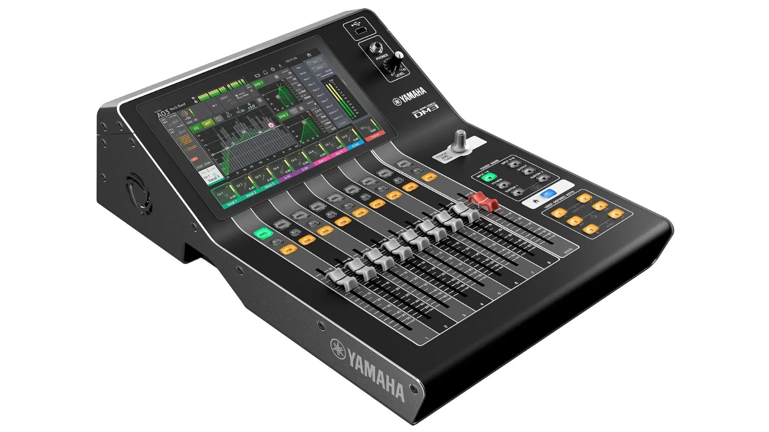 Mặt nghiêng bên trái của Bàn mixer Yamaha DM3S