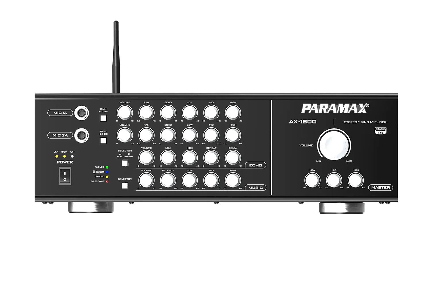 Amply Karaoke Paramax AX-1800 mặt trước