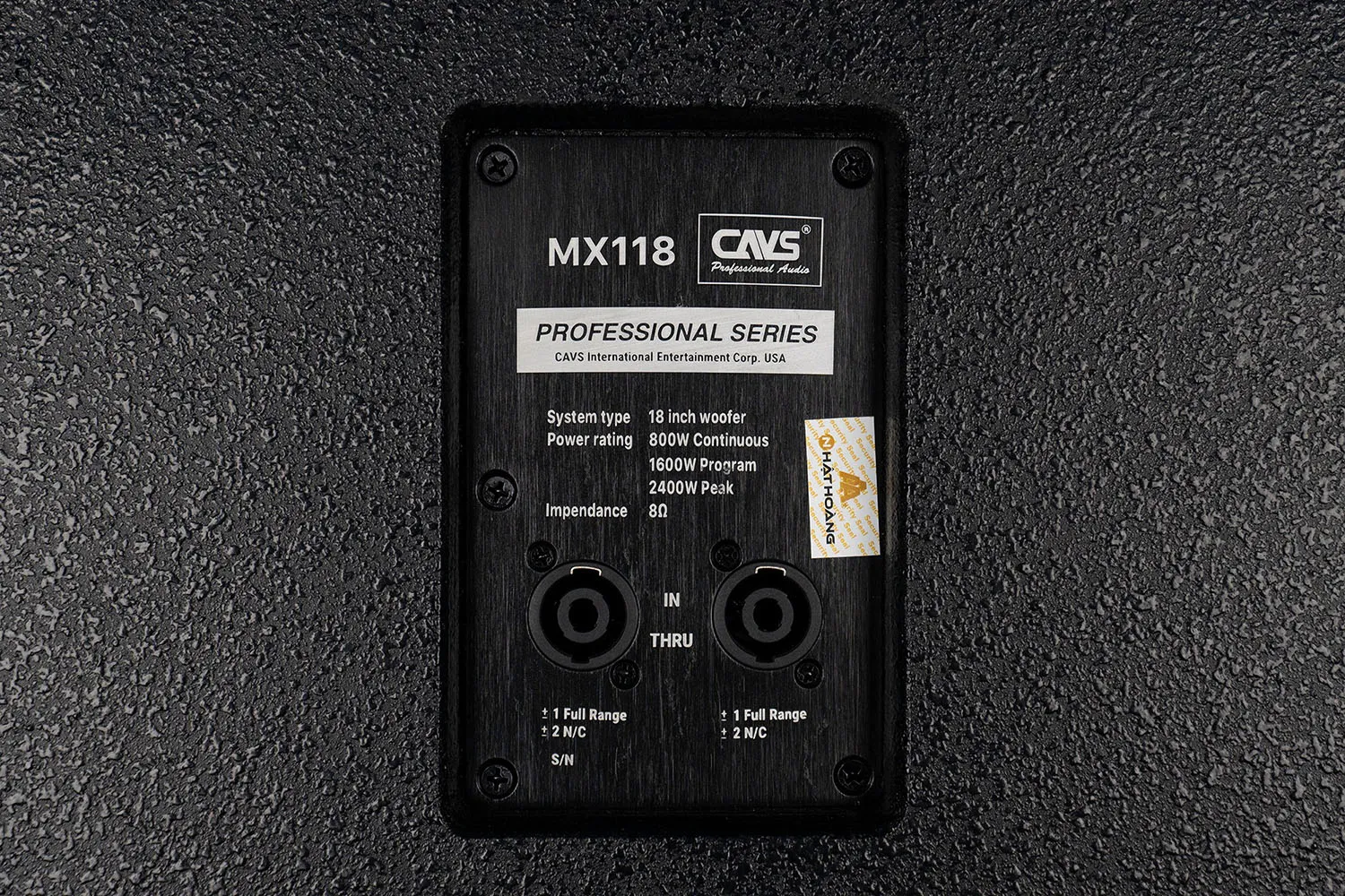 Loa Sub Điện CAVS MX118 jack cắm