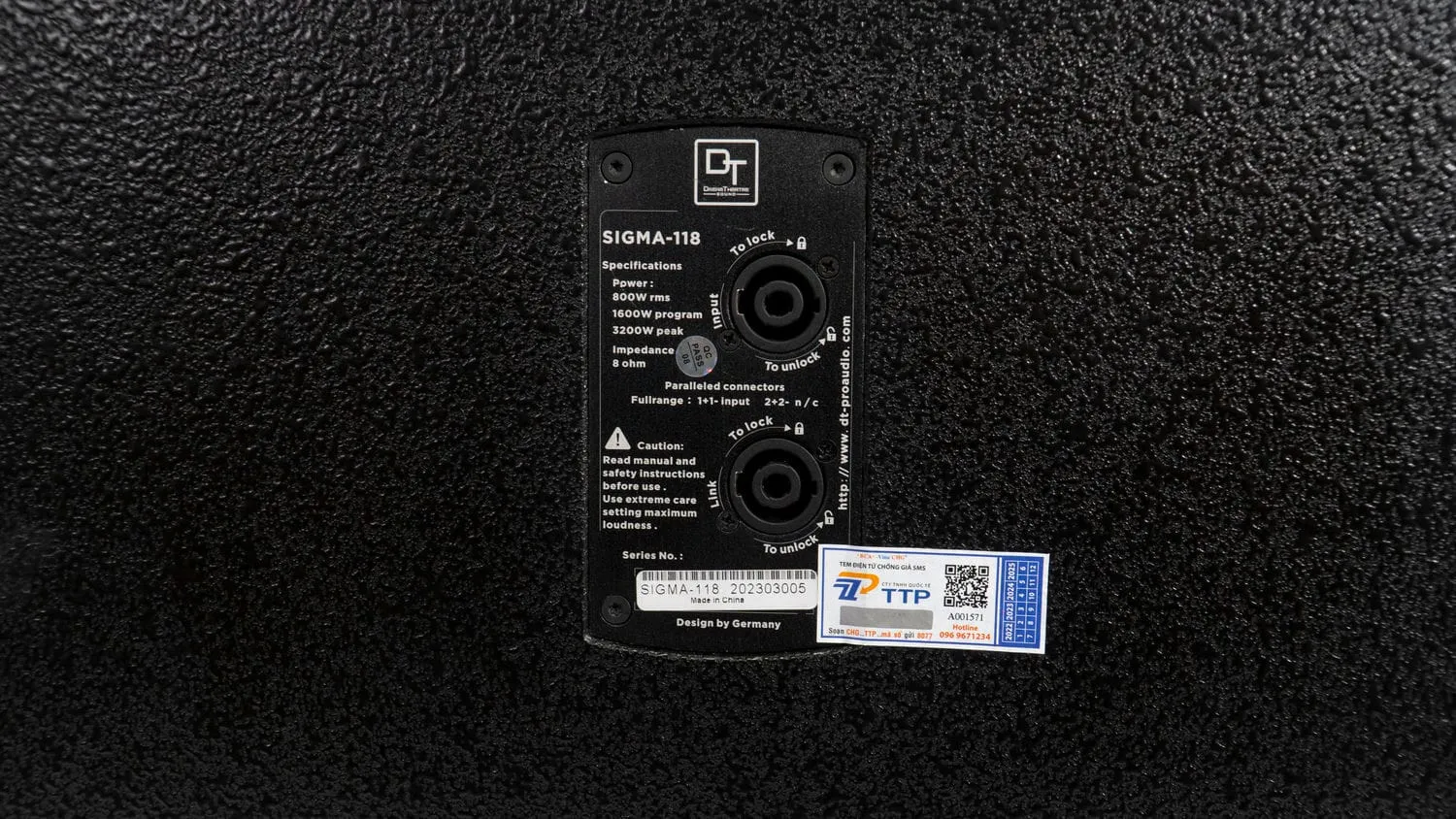 Ảnh sản phẩm Loa Sub hơi DT Sigma118 bass 50cm 3