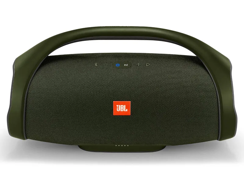 Loa JBL BoomBox xanh rêu mặt trước