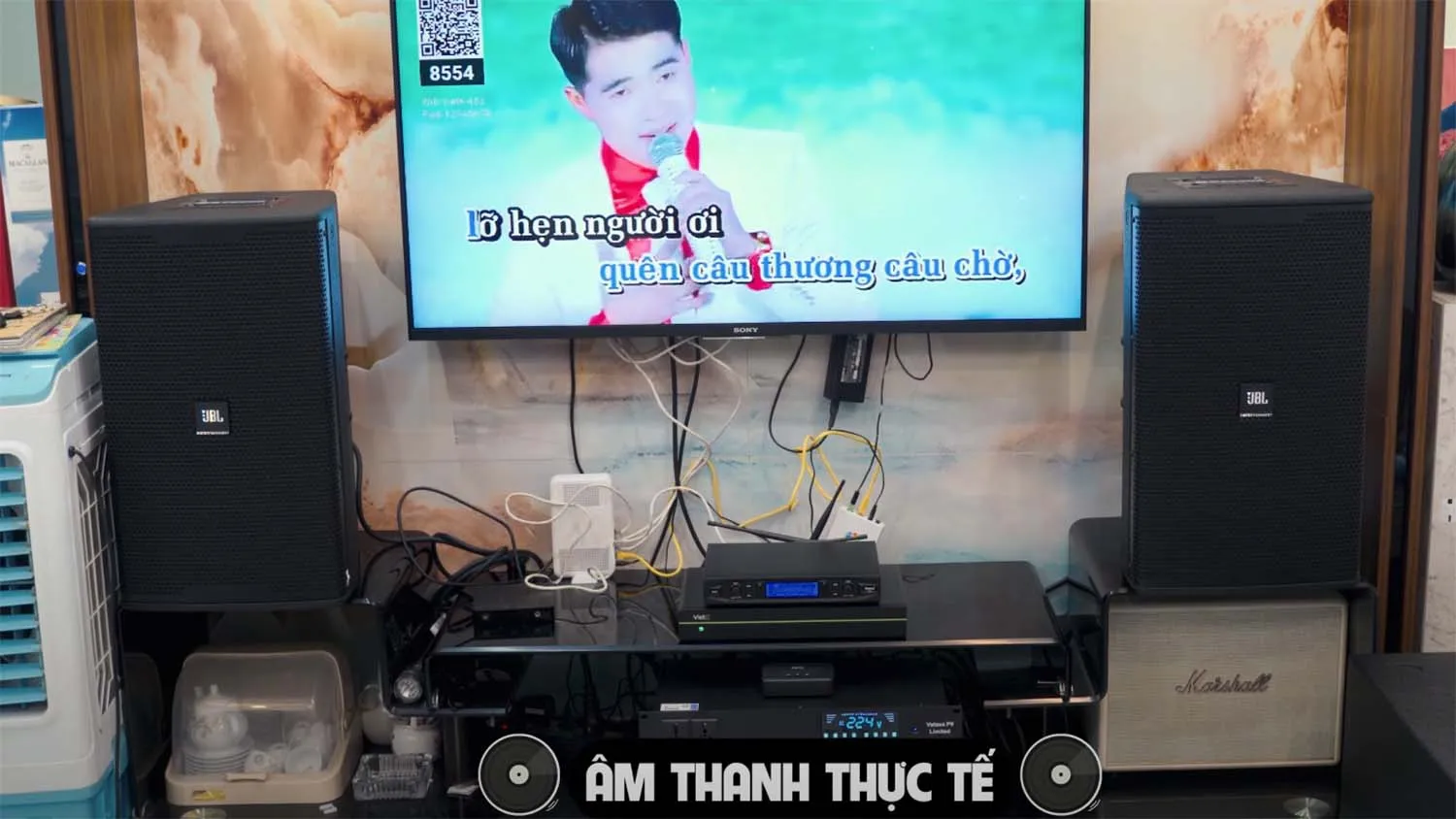 Lắp đặt dàn loa JBL Kp  6012 tại nhà khách