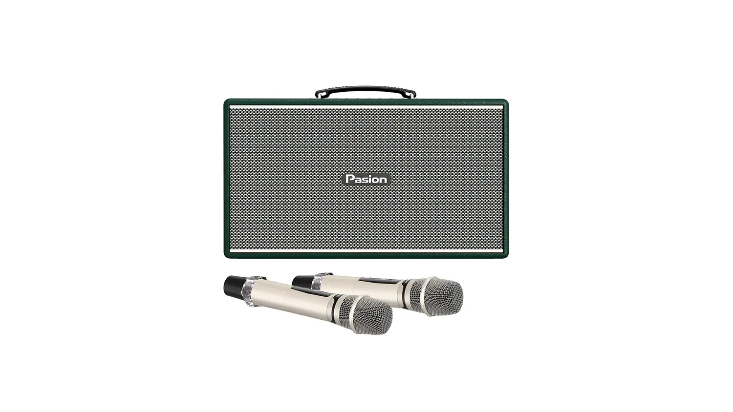 Loa Karaoke Paramax PASION Enzo xanh rêu + micro