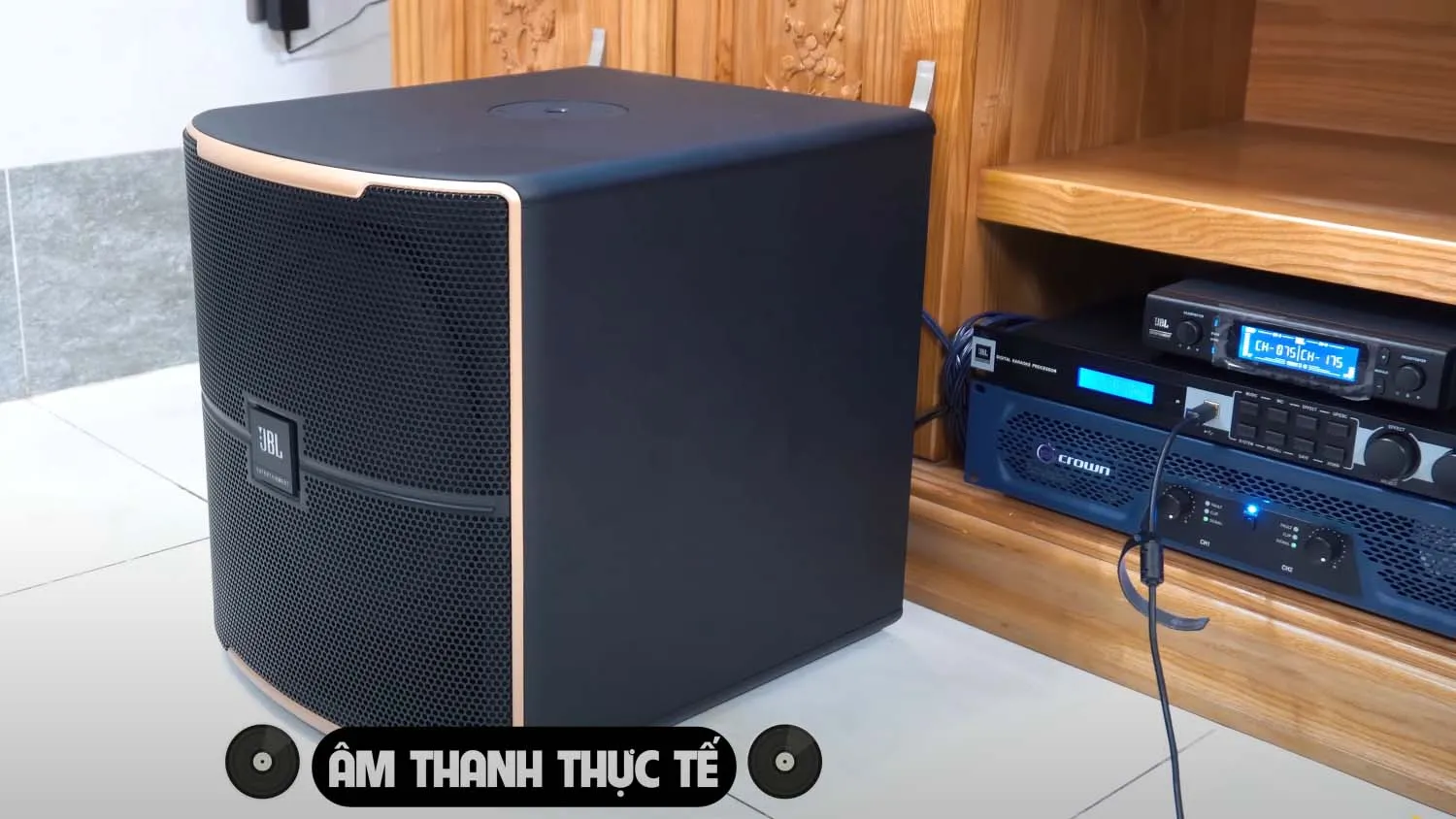Lắp đặt loa JBL Pasion 12SP tại nhà khách