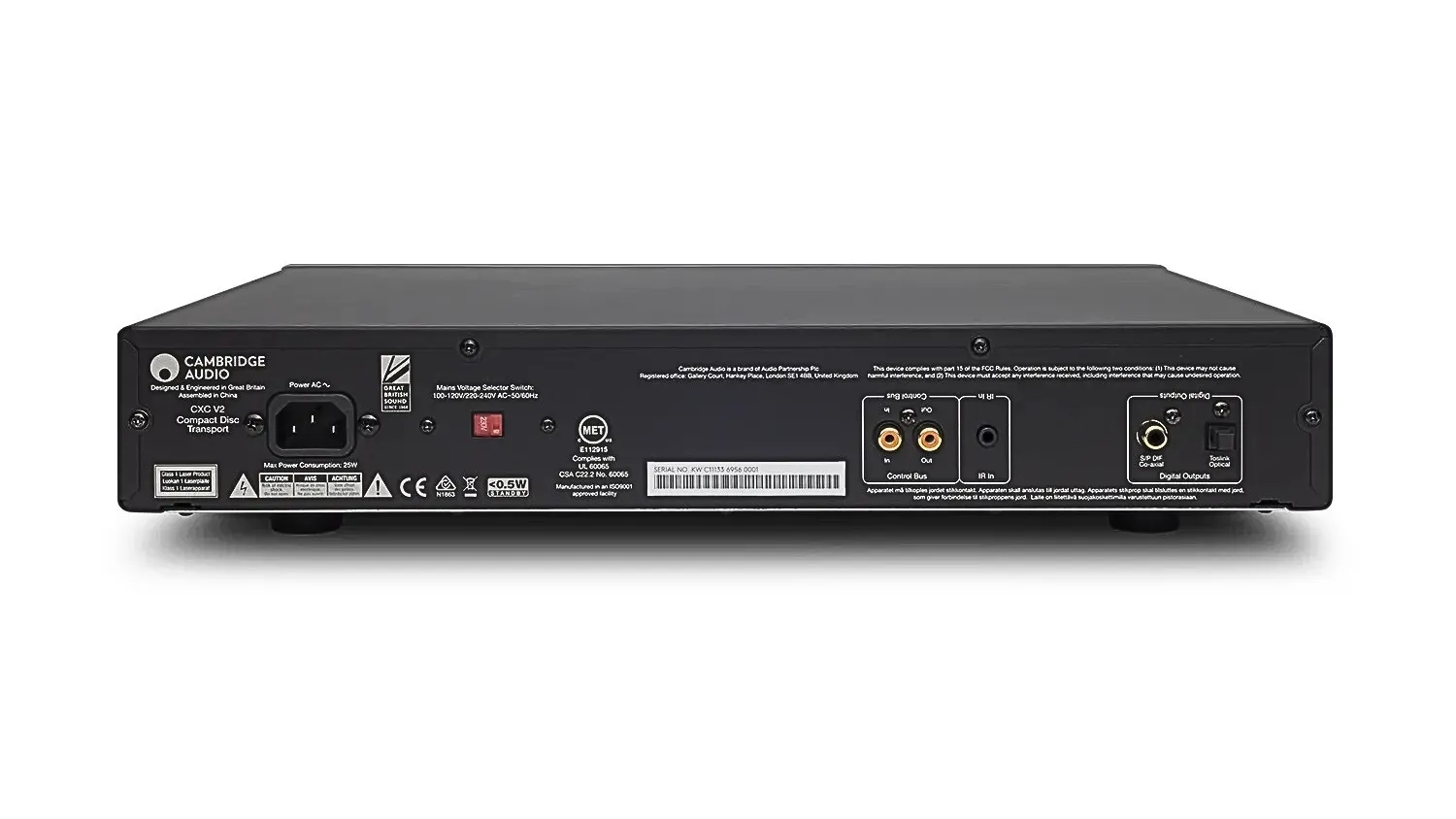 Mặt sau của Đầu CD CAMBRIDGE AUDIO CXC V2