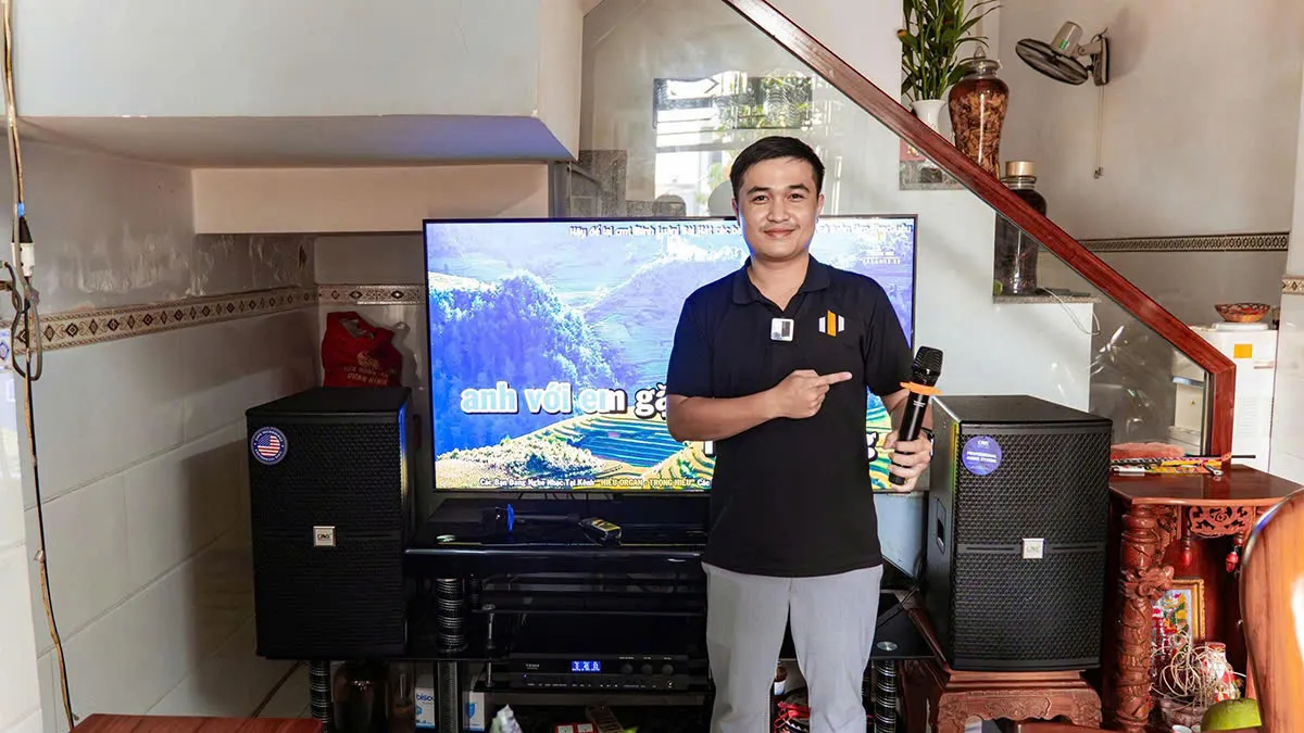 trường thành audio lắp đặt Dàn Karaoke CAVS TT350: (CAVS C12, Vatasa Bla600 New)