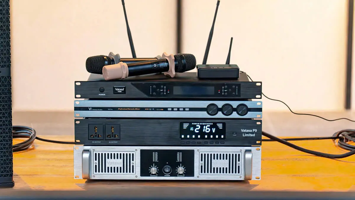 Bộ micro và xử lý tín hiệu âm thanh của Dàn Karaoke CAVS TT297: (CAVS C12, Vatasa T500, Vatasa V6 Pro, Vatasa VA-2600, Vatasa P9 Limited)