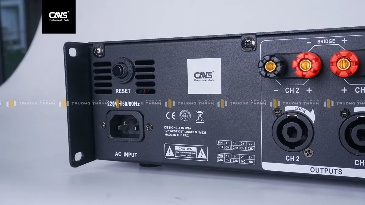 Cổng kết nối của Cục đẩy công suất CAVS DF2800