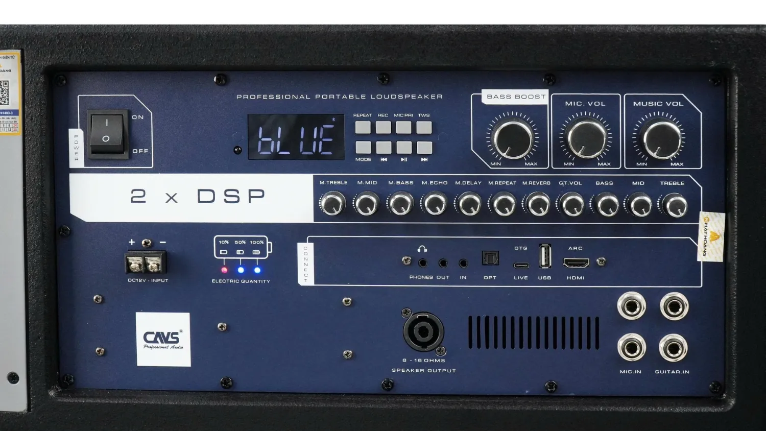 Loa kéo CAVS PS18 bảng điều khiển