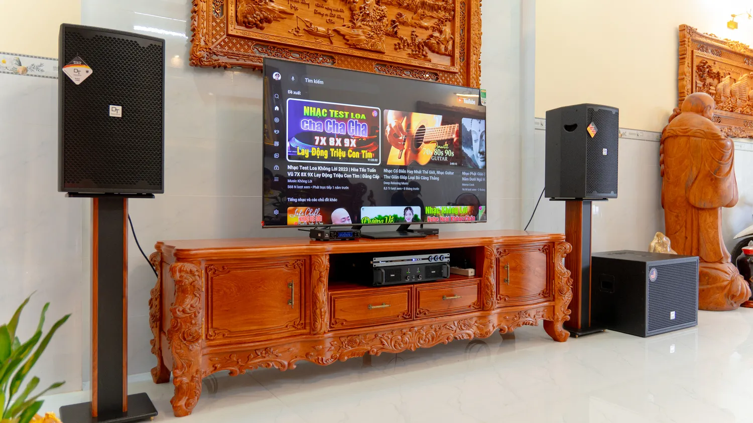 Mặt trước  của Dàn karaoke DT TT378