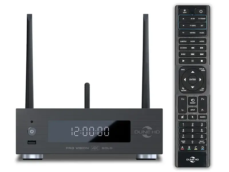 Combo Đầu Dune HD Pro Vision 4K Solo + Ổ Toshiba 4TB S300 và remote hình chữ nhật