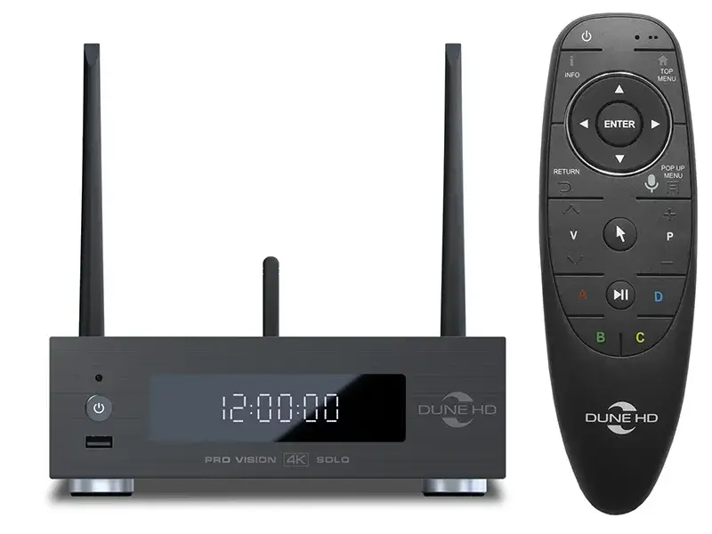 Combo Đầu Dune HD Pro Vision 4K Solo + Ổ Toshiba 4TB S300 và remote tròn