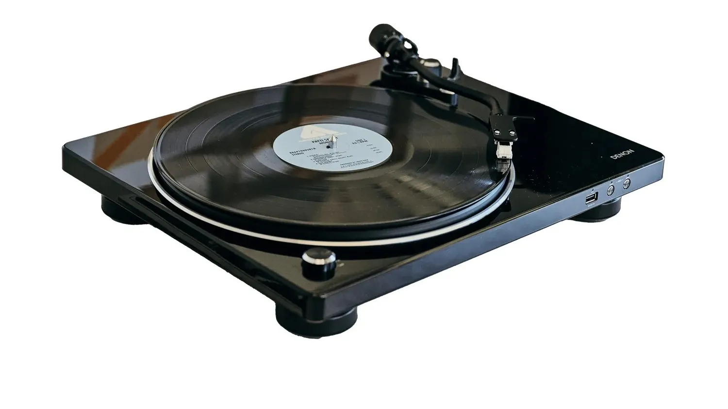 Mặt bên của Đầu đĩa Than Denon DP-450USB 2