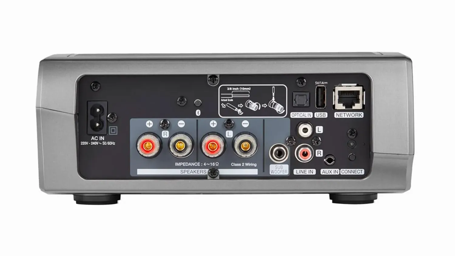 Mặt sau của AMPLY DENON HEOS AMP HS2