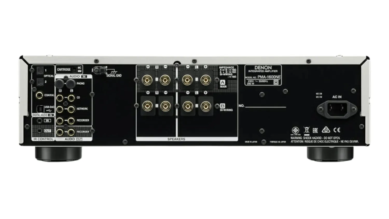 Mặt sau của Amply Denon PMA 1600NE