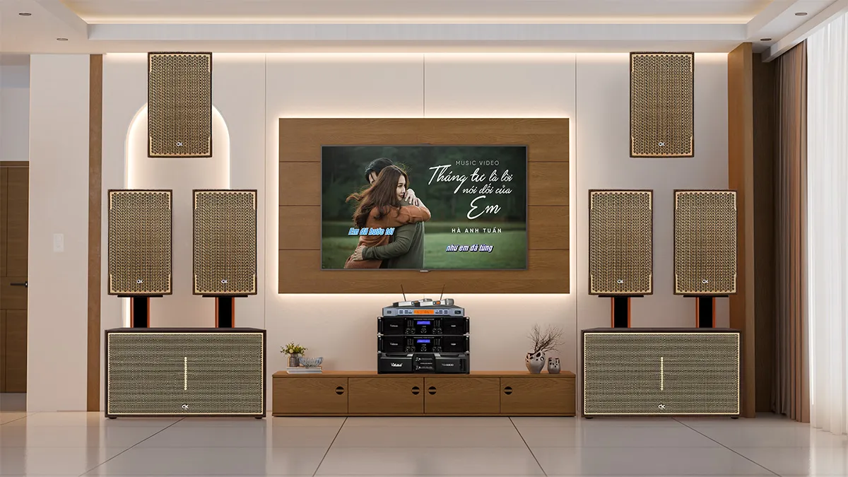 Dàn karaoke DK TT61: (DK 12, AAP M8, Vatasa TD8004, Vatasa TD9800, DK EX 218, Vatasa P9) hình 3d