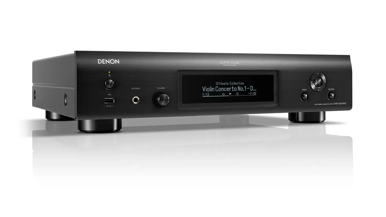Mặt bên của Đầu Denon DNP-2000NE màu đen