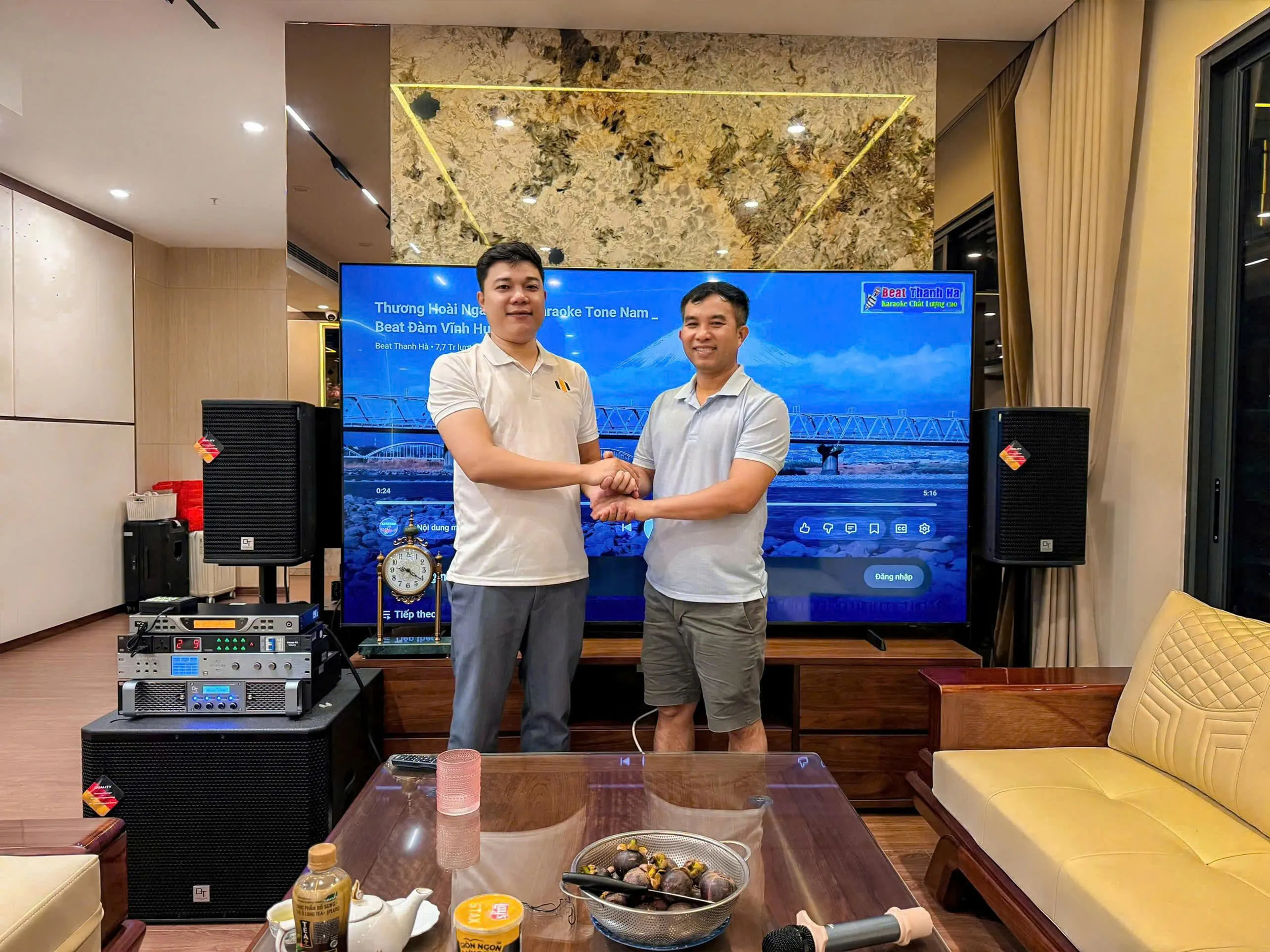 trường thành audio lắp đặt Dàn Karaoke DT TT300: (DT Alpha12, Vatasa T900 New, Vatasa V8Pro, DT Lion408, DT Delta115, Vatasa P9 Luxury) tại Hà Nội