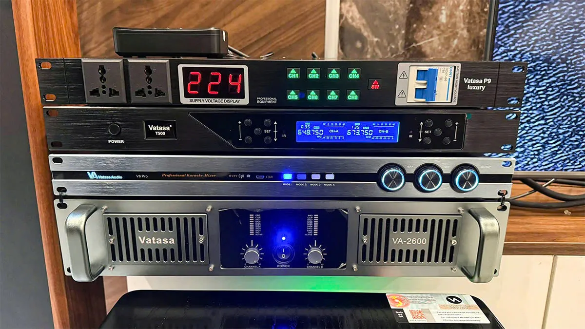 bộ xử lý tín hiệu của Dàn Karaoke DT TT210: (DT D2000, Vatasa T500, Vatasa V6 Pro, Vatasa VA-2600, Nex 12)