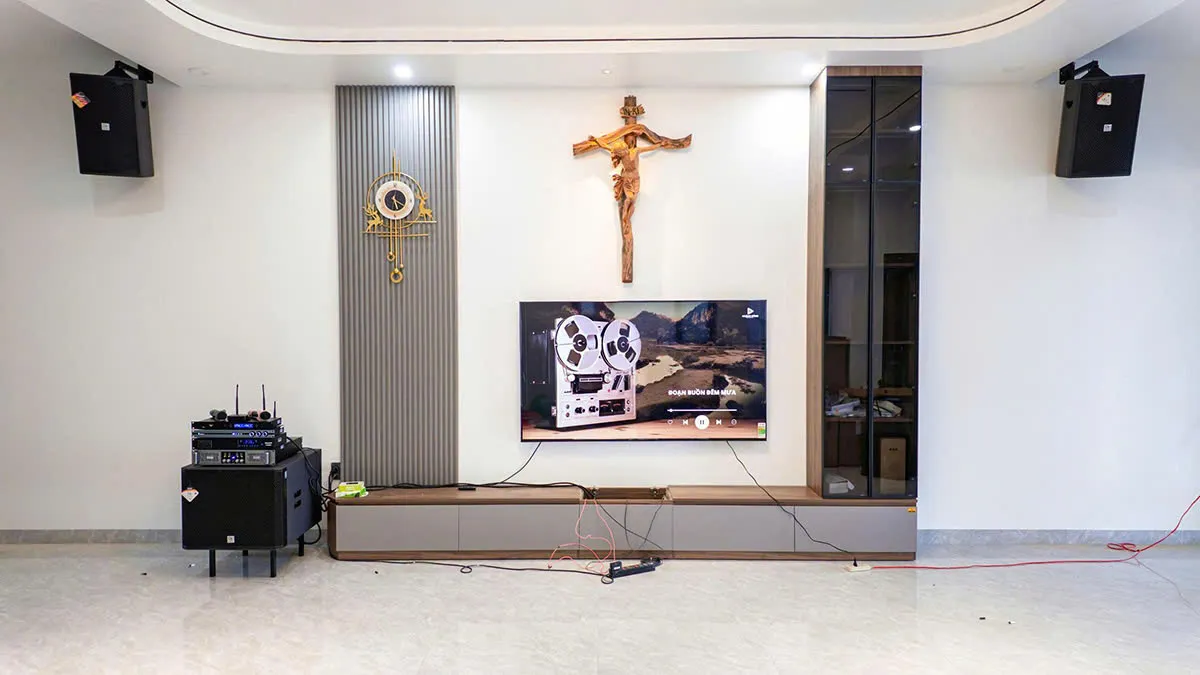 Dàn Karaoke DT TT197: (DT D2000, Vatasa T500, Vatasa V6 Pro, Vatasa VA-4600, DT Delta115) hình lắp đặt thực tế