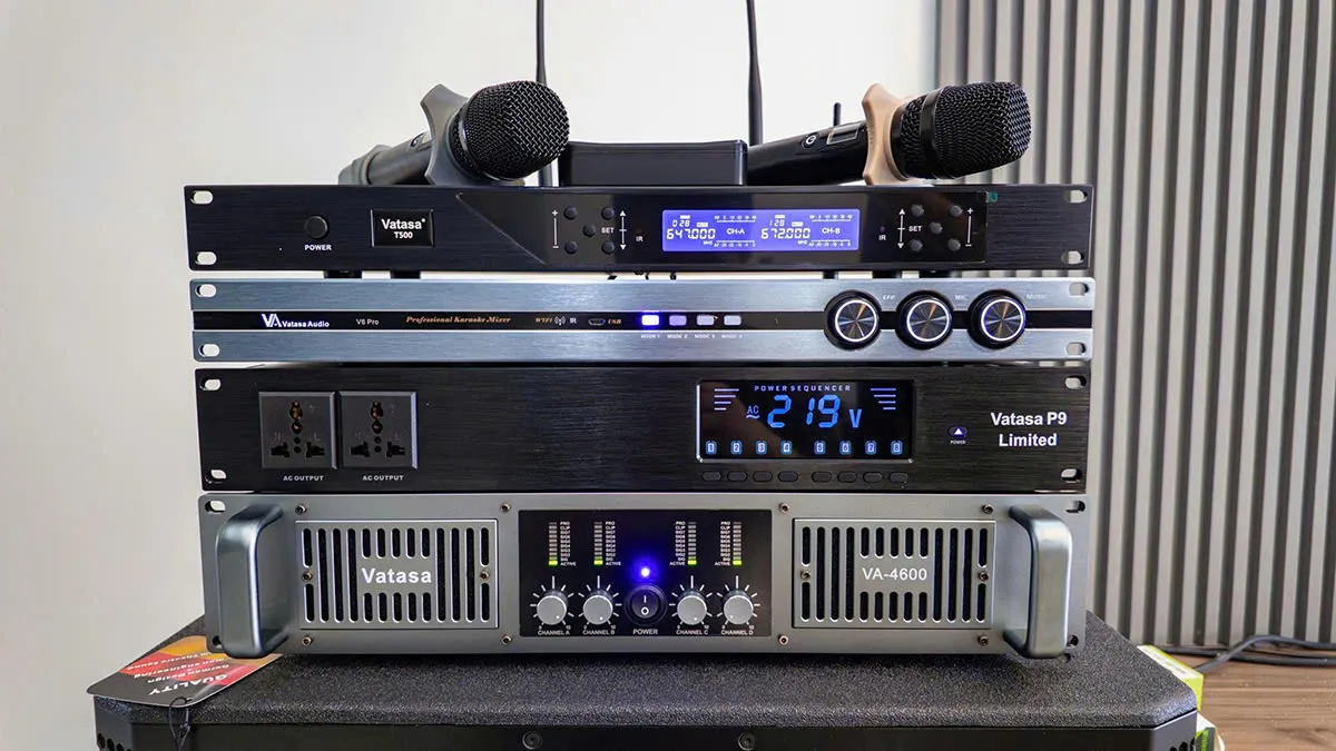 bộ xử lý tín hiệu của Dàn Karaoke DT TT197: (DT D2000, Vatasa T500, Vatasa V6 Pro, Vatasa VA-4600, DT Delta115)