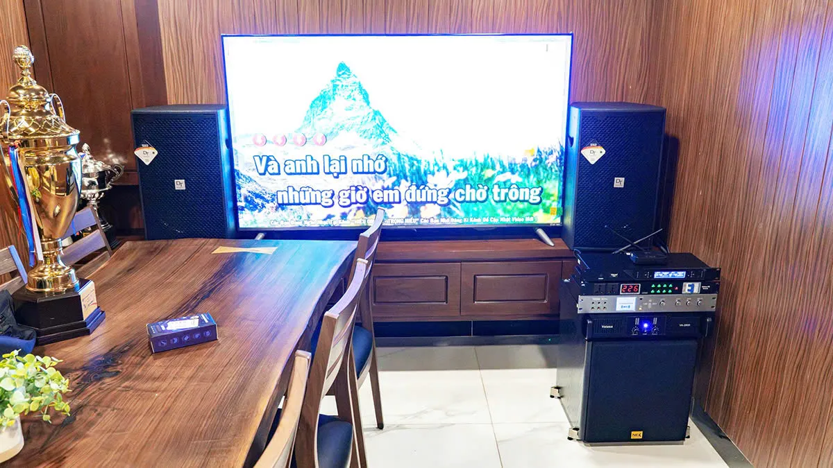 Dàn Karaoke DT TT260: (DT D2000, Vatasa T500, Vatasa V8Pro, Vatasa VA-2600, Nex 12, Vatasa P9 Luxury) hình lắp đặt thực tế