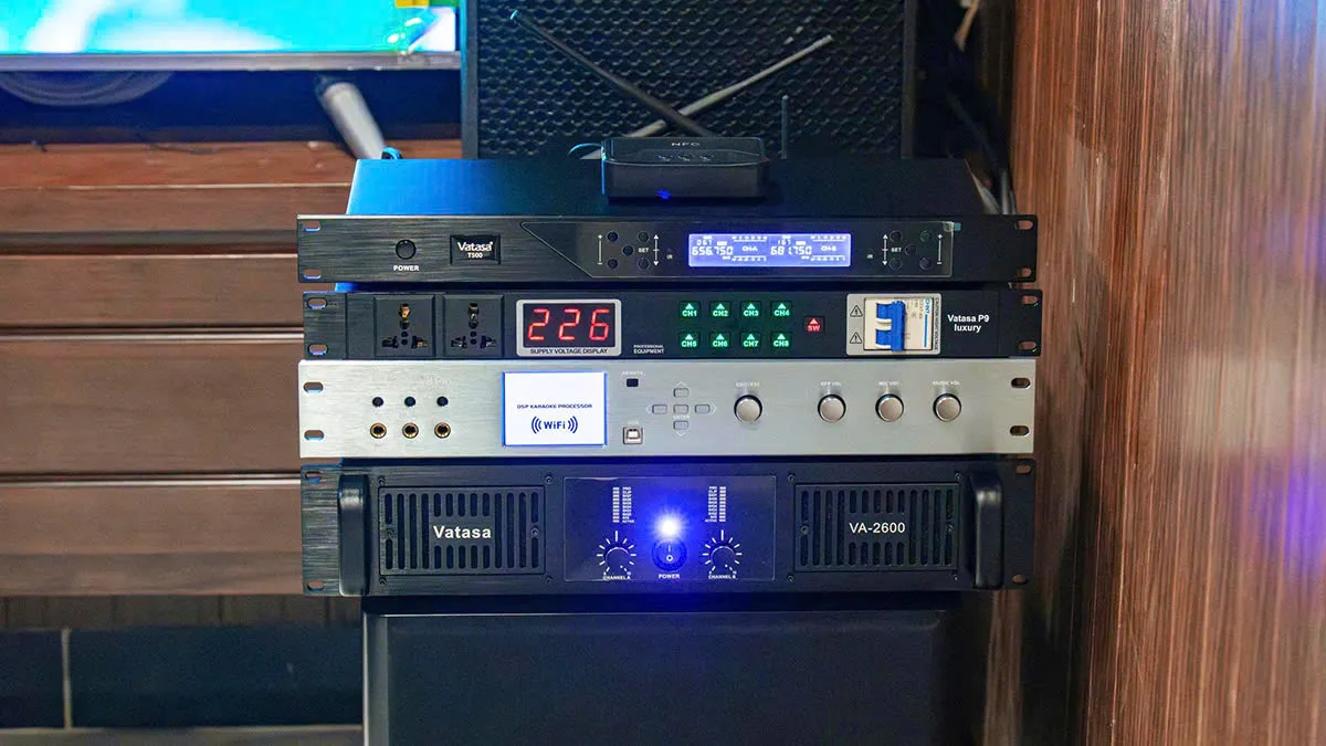 bộ xử lý tín hiệu của Dàn Karaoke DT TT260: (DT D2000, Vatasa T500, Vatasa V8Pro, Vatasa VA-2600, Nex 12, Vatasa P9 Luxury)