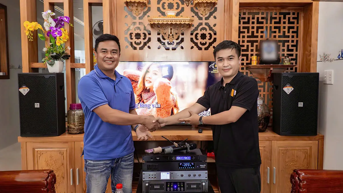 Dàn Karaoke DT TT417: (DT D2000, Vatasa T500, Vatasa V8Pro, Vatasa VA-4600, DT Delta115, P9 Limited) tại gia đình anh Phong long hải - vũng tàu