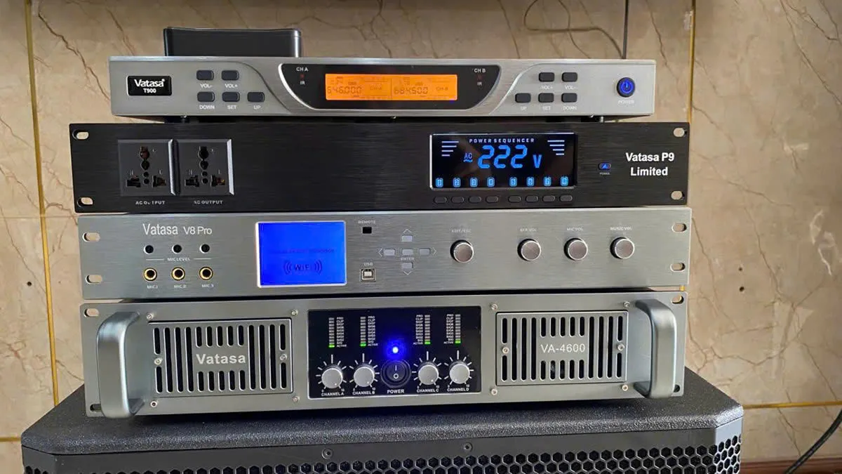bộ xử lý tín hiệu của Dàn karaoke DT TT468: (DT D2000, Vatasa T900 New, Vatasa V8 Pro, Vatasa VA-4600, DT Delta115, Vatasa P9 Limited)