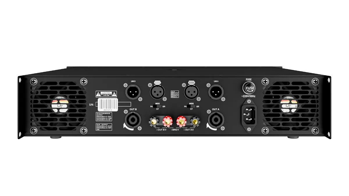 Mặt sau Cục đẩy công suất DT DH-210