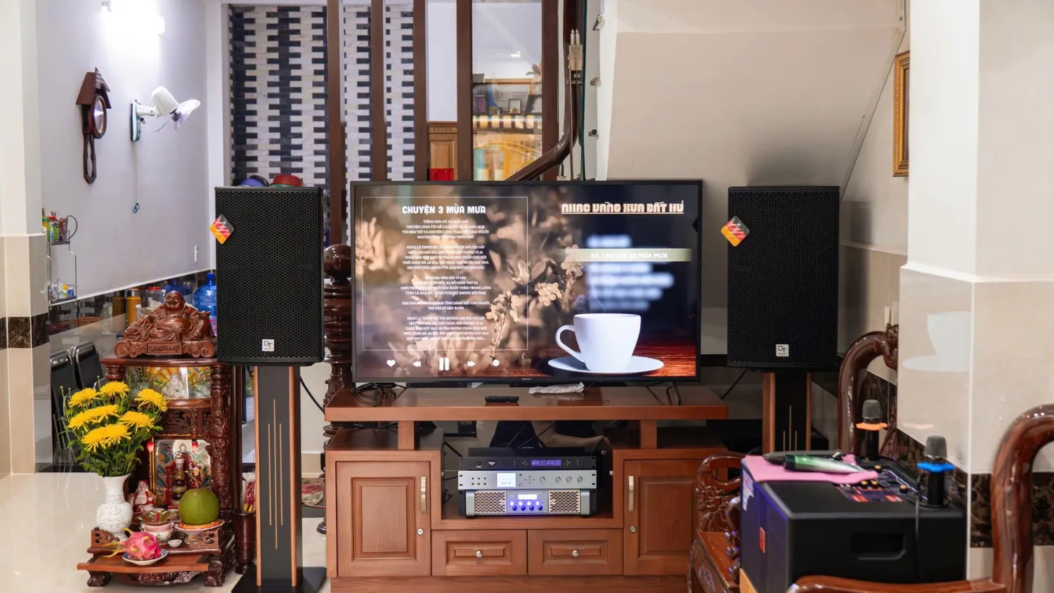 Loa karaoke DT Radius-12Pro thiết kế hiện đại