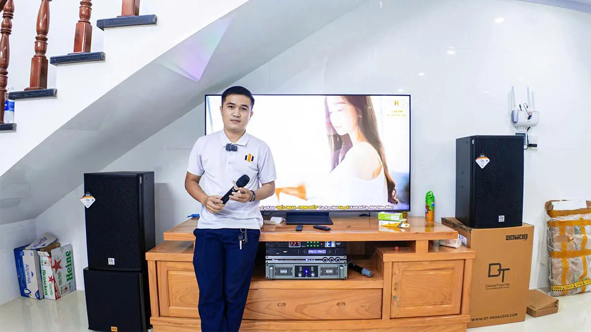 Trường Thành Audio lắp đặt Dàn karaoke DT TT427: (DT Radius 12Pro, Vatasa T500, Vatasa V6 Pro, Vatasa VA2600, Nex 12)