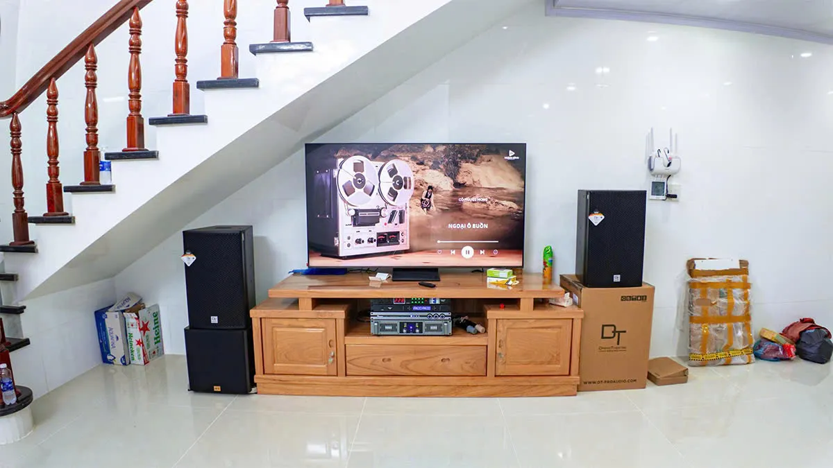 Lắp đặt Dàn karaoke DT TT427: (DT Radius 12Pro, Vatasa T500, Vatasa V6 Pro, Vatasa VA2600, Nex 12)
