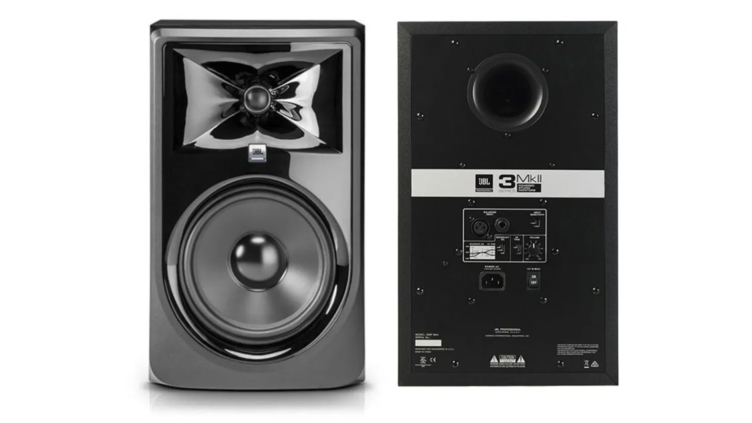 Mặt trước và mặt sau của Loa JBL 308P MKII