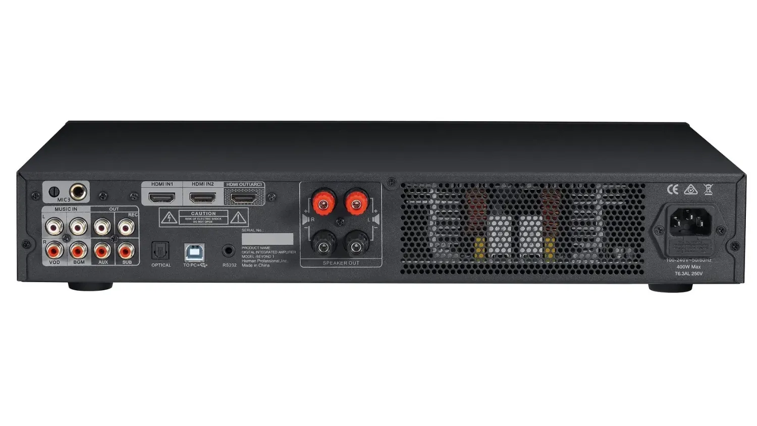 Amply JBL Beyond1 (tích hợp mixer) mặt sau