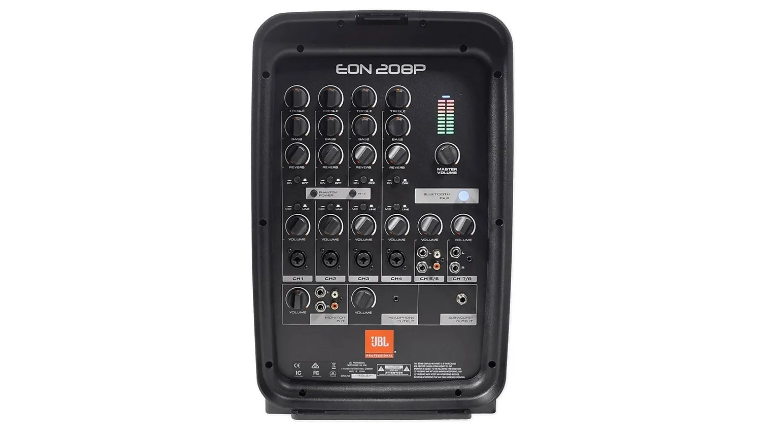 Hệ thống núm chỉnh của LOA JBL EON 208P