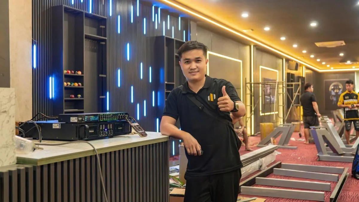 trường thành audio lắp đặt Dàn karaoke JBL TT492: (2 JBL Ki512,  Vatasa KX8 Luxury, Vatasa VA-4800)