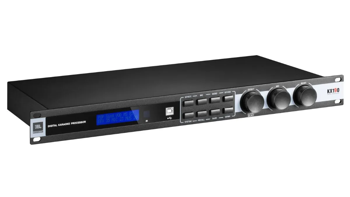 Mặt bên trái Vang số JBL KX190 (New 2026)