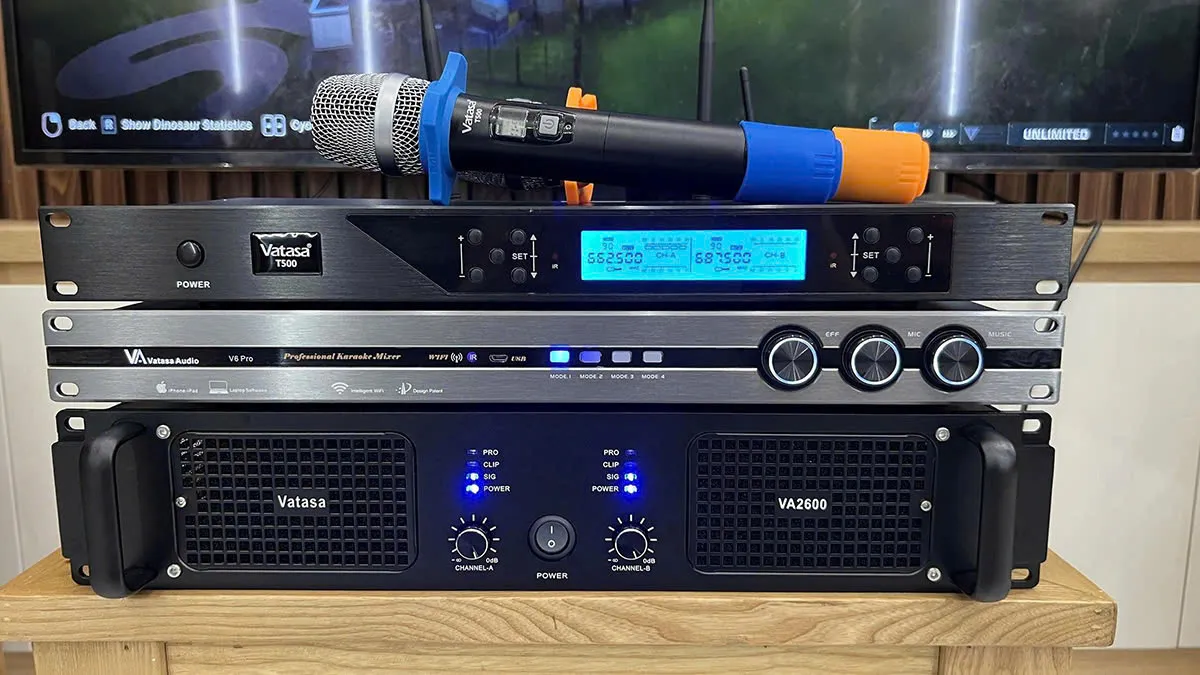 Bộ xử lý của Dàn Karaoke JBL TT211: (JBL Pasion 12, Vatasa T500, Vatasa V6 Pro, Vatasa VA-2600)